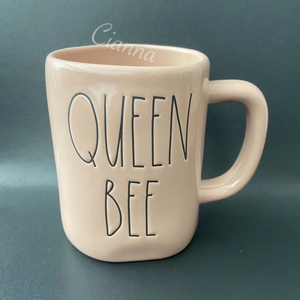 Rae Dunn Pink Queen Bee Mug